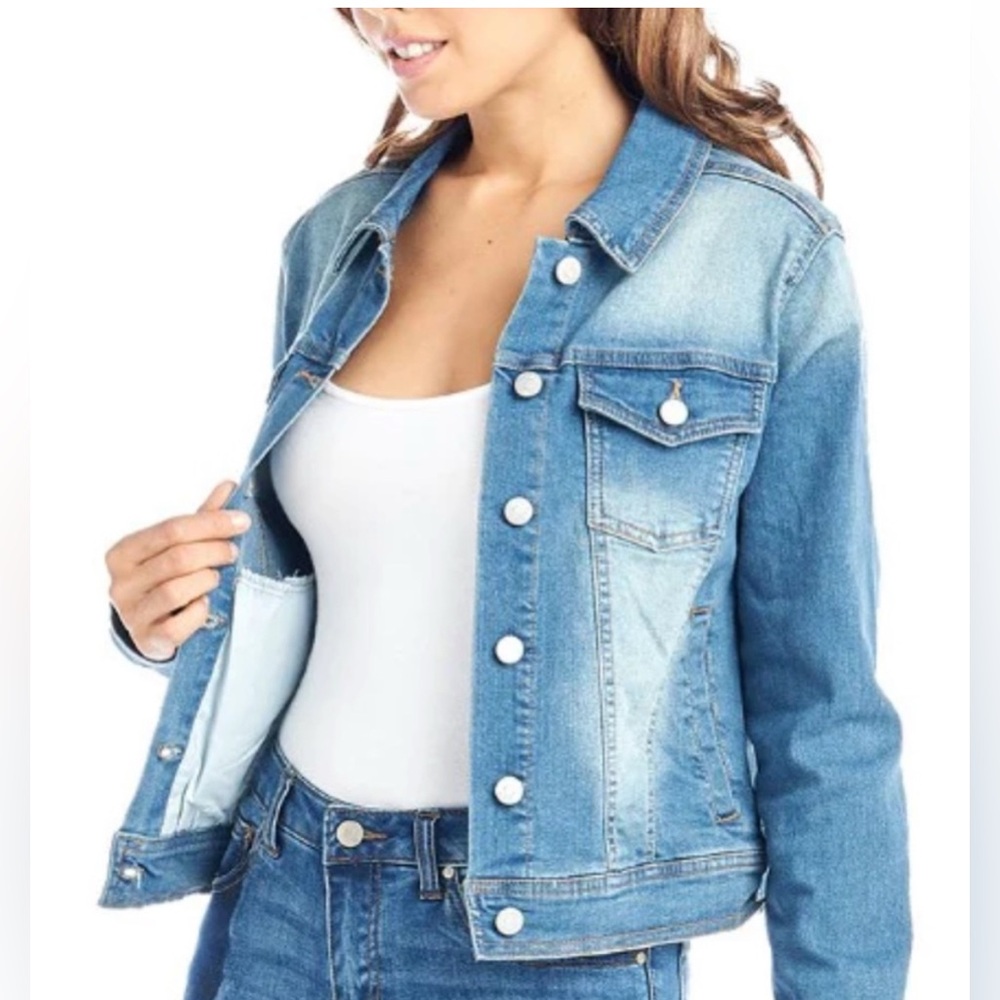 Ci Sono Women's Blue Denim Jacket,Size S - Picture 3 of 12